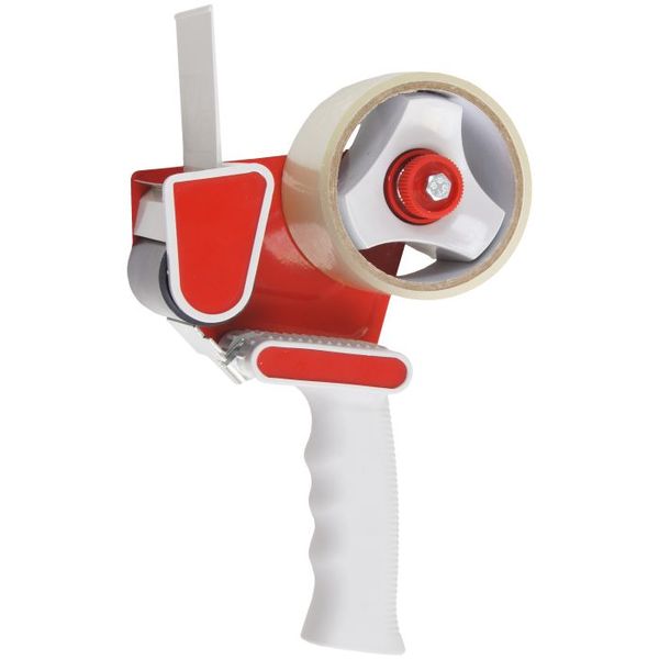 Hovedbilde Pakketape 25m transp.  med dispenser 